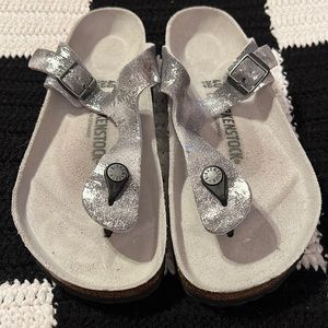 Birkenstock Sandal size 40 silver